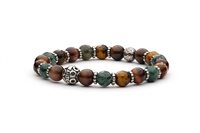 Pulsera Antracite Big Chic in Piedras semipreciosas Pietre dure B37 PAN - B37 PAN